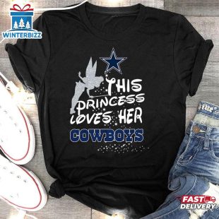 Fairy Dallas Cowboys NFL 2D T-Shirt For Fans