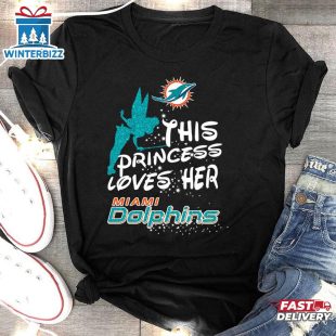 Fairy Miami Dolphins NFL 2D T-Shirt For Fans