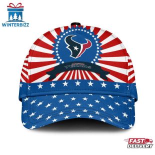 Houston Texans Sport US Flag Pattern Independence Day Classic Cap