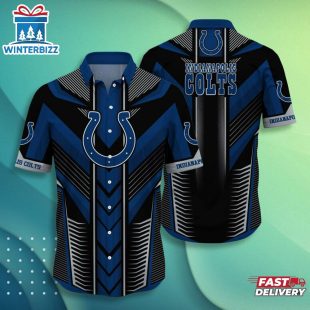 Indianapolis Colts Blue Wave Hawaiian Shirt