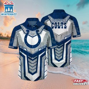 Indianapolis Colts Sunset Gridiron Hawaiian Shirt