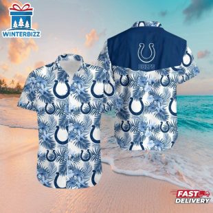 Indianapolis Colts Sunset Wave Hawaiian Shirt