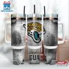 Jacksonville Jaguars NFL Fingerprint Effect Tumbler 40Oz With Handle
