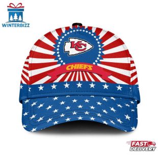 Kansas City Chiefs Sport US Flag Pattern Independence Day Classic Cap