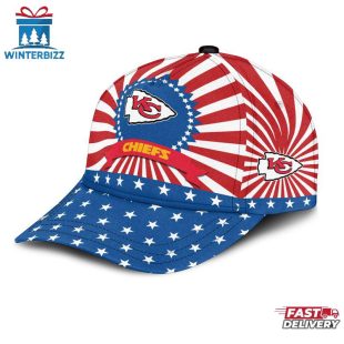 Kansas City Chiefs Sport US Flag Pattern Independence Day Classic Cap