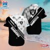 Las Vegas Raiders Monochrome Stripes Hawaiian Shirt