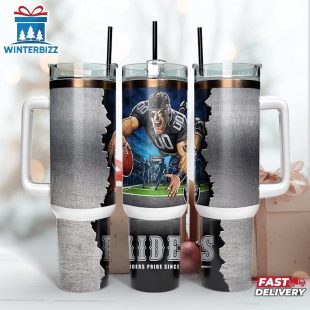 Las Vegas Raiders NFL Mascot Tumbler 40Oz With Handle
