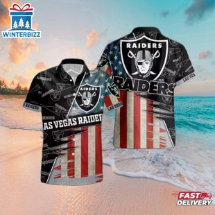 Las Vegas Raiders Patriotic Pride Hawaiian Shirt