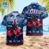 Los Angeles Angels Team Tree Pattern Hawaiian Shirt