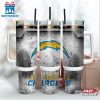 Los Angeles Chargers NFL Fingerprint Effect Tumbler 40Oz With Handle