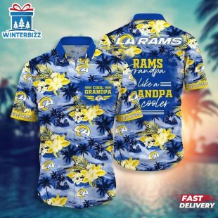 Los Angeles Rams Cool Grandpa Hawaiian Shirt