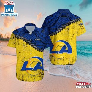 Los Angeles Rams Tribal Energy Hawaiian Shirt