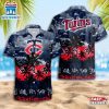 Minnesota Twins Team Tree Pattern Hawaiian Shirt