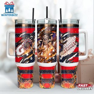 New England Patriots NFL Mascot Sport Tumbler 40Oz With Handle
