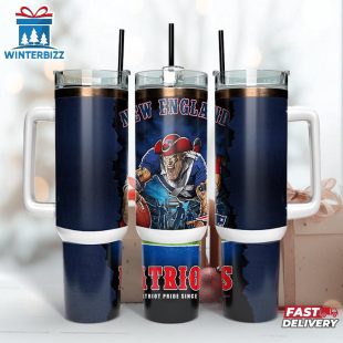 New England Patriots NFL Mascot Tumbler 40Oz With Handle
