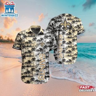 New Orleans Saints Sunset Paradise Hawaiian Shirt