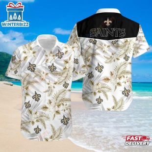 New Orleans Saints Tropical Hawaiian Shirt