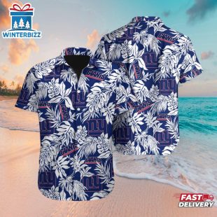 New York Giants Tropical Hawaiian Shirt