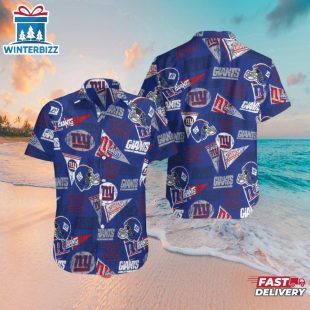 New York Giants Vintage Spirit Hawaiian Shirt