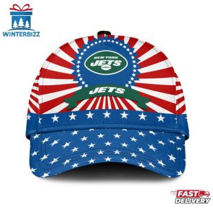 New York Jets Sport US Flag Pattern Independence Day Classic Cap