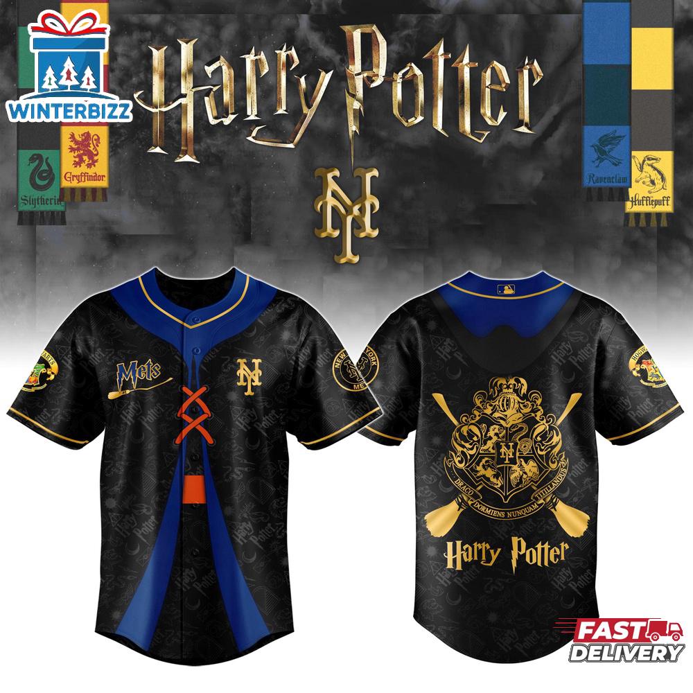 New York Mets MLB x Harry Potter Sport Baseball Jersey Shirts New York Mets MLB x Harry Potter Sport Baseball Jersey Shirts
