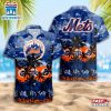 New York Mets Team Tree Pattern Hawaiian Shirt