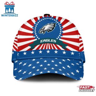 Philadelphia Eagles Sport US Flag Pattern Independence Day Classic Cap