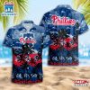 Philadelphia Phillies Team Tree Pattern Hawaiian Shirt