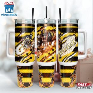 Pittsburgh Steelers NFL Mascot Sport Tumbler 40Oz With Handle