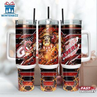 San Francisco 49ers NFL Mascot Sport Tumbler 40Oz With Handle