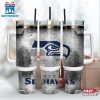 Seattle Seahawks NFL Fingerprint Effect Tumbler 40Oz With Handle