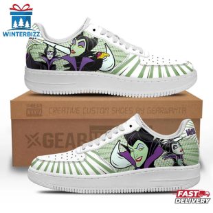Sleeping Beauty Maleficent Air Force 1 Shoes Gifts For Fan