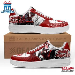 Spider Morales Spider Air Force 1 Shoes Gifts For Fan