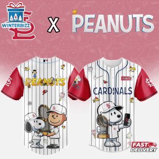 St Louis Cardinals MLB x Peanuts Baseball Jersey Shirt