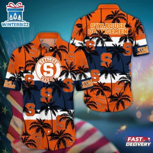 Syracuse Orange Summer Aloha Hawaiian Shirt Gift For Fans