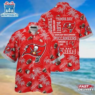 Tampa Bay Buccaneers Seaside Buccaneer Hawaiian Shirt