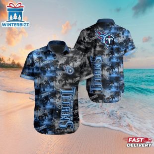 Tennessee Titans Palm Horizon Hawaiian Shirt