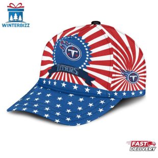 Tennessee Titans Sport US Flag Pattern Independence Day Classic Cap