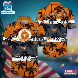 Texas Longhorns Summer Aloha Hawaiian Shirt Gift For Fans
