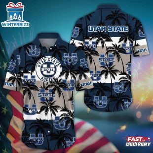 Utah State Aggies Summer Aloha Hawaiian Shirt Gift For Fans