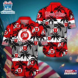 Utah Utes Summer Aloha Hawaiian Shirt Gift For Fans