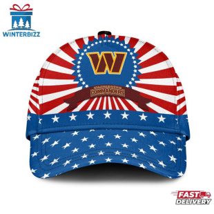 Washington Football Team Sport US Flag Pattern Independence Day Classic Cap
