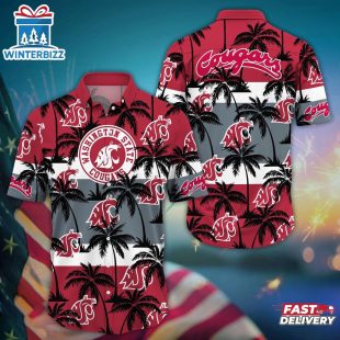 Washington State Cougars Summer Aloha Hawaiian Shirt Gift For Fans