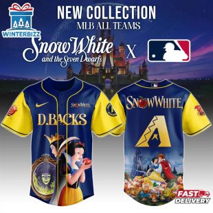 Arizona Diamondbacks MLB x Snow White Baseball Jersey Shirt