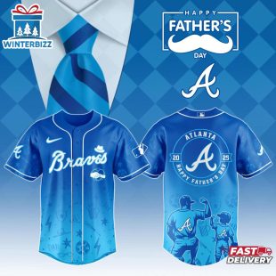 Atlanta Braves MLB x Father's Day Baseball Jersey Shirts Gift For Fan