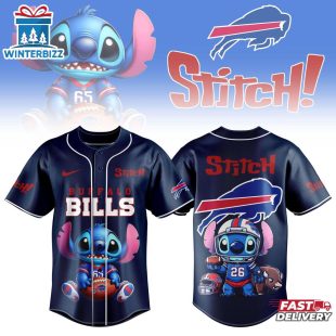 Buffalo Bills NFL x Stitch Baseball Jersey For Fan