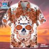 Chicago Bears NFL Flower Skull Hawaiian Shirt For Fans