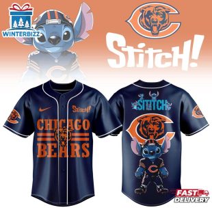 Chicago Bears NFL x Stitch Baseball Jersey For Fan