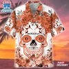 Cincinnati Bengals NFL Flower Skull Hawaiian Shirt For Fans