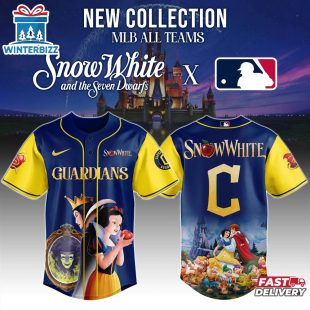 Cleveland Guardians MLB x Snow White Baseball Jersey Shirt